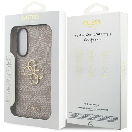 Guess Big 4G Classic Logo - étui pour Samsung Galaxy S25 Edge (rose)