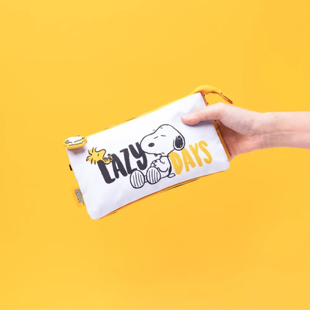 Snoopy - 3-compartment pencil case from the Lazy Days collection