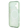Guess IML Flower & Tonal Circle MagSafe - Coque pour iPhone 16 Plus (vert)