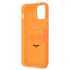 Karl Lagerfeld Choupette Head - iPhone 12 Pro Max Hülle (fluo orange)