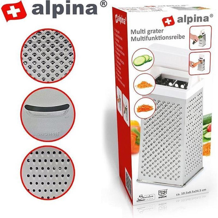 RĘCZNA TARKA DO WARZYW ZIEMNIAKÓW, ze Stali, z Rączką, Alpina