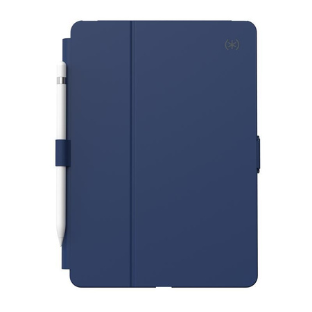 Speck Balance Folio - iPad 10.2" 9 (2021) / 8 (2020) / 7 (2019) Case with MICROBAN Coating (Coastal Blue/Charcoal Grey)