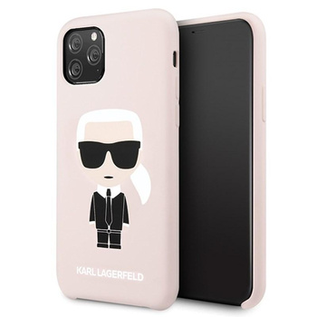 Karl Lagerfeld Fullbody szilikon ikonikus - iPhone 11 Pro tok (rózsaszín)