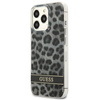 Guess Leopard Electro Stripe - Schutzhülle für iPhone 13 Pro (Grau)