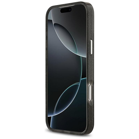 Karl Lagerfeld IML Glitter Karl & Choupette Heads Logo MagSafe - Hülle für iPhone 17 Pro Max (schwarz)