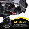Dunlop - MTB kerékpáros sisak 6xLED r. M (fekete-szürke)