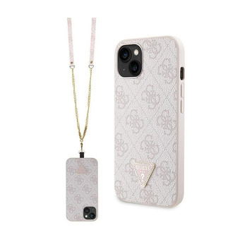 Guess Crossbody 4G Metal Logo - Coque iPhone 14 (rose)