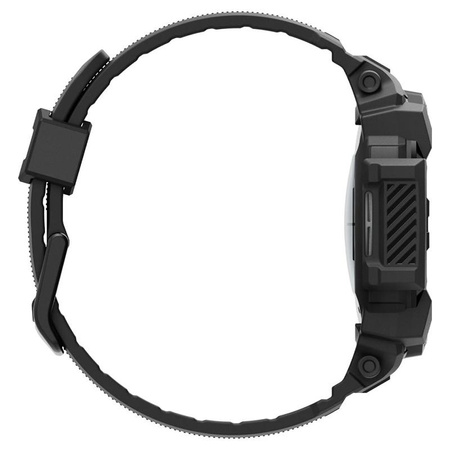 Spigen Rugged Armor Pro - Pásek + pouzdro na Samsung Galaxy Watch 7 44 mm (Matná černá)