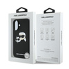 Karl Lagerfeld Silikon Doppelköpfe drucken MagSafe - iPhone 16 Plus Hülle (schwarz)