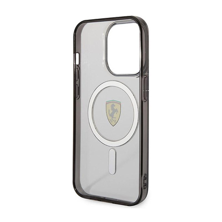 Ferrari Outline Magsafe - Schutzhülle für iPhone 14 Pro (Transparent)