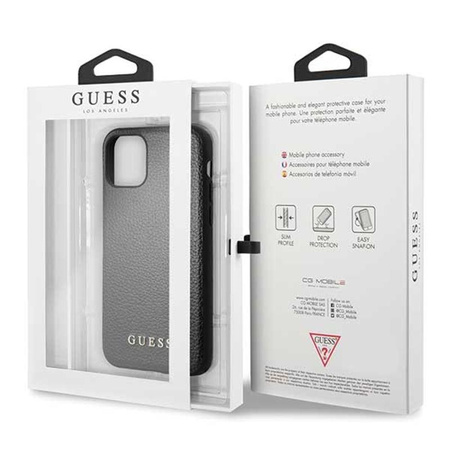 Guess Iridescent - pouzdro pro iPhone 11 Pro Max (černé)