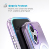 Speck Presidio2 Lux MagSafe - pouzdro pro iPhone 16 (úžasně fialové / čiré)