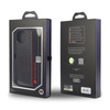 Audi Carbon Fiber Stripe - pouzdro pro iPhone 12 / iPhone 12 Pro (černé)