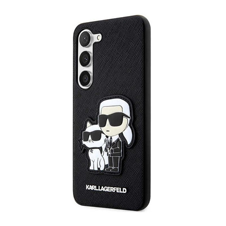 Karl Lagerfeld NFT Saffiano Karl & Choupette - Samsung Galaxy S23+ Tasche (schwarz)