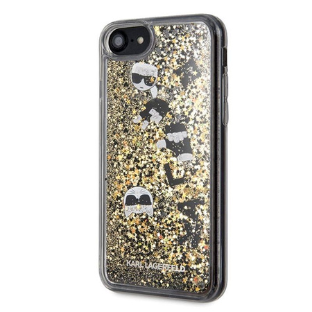 Karl Lagerfeld Glitter Liquid Floatting Charms - iPhone SE 2020 / 8 / 7 Hülle (Floatting Charms)