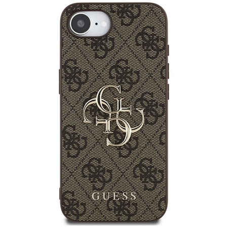 Guess 4G Big Logo - pouzdro pro iPhone 16e (hnědé)