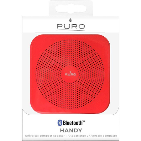 PURO Handy Speaker - Enceinte portable sans fil Bluetooth (rouge)