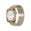Crong Wave szalag - Fonott szíj Apple Watch 38/40/41/42 mm-es órához (kőbézs)