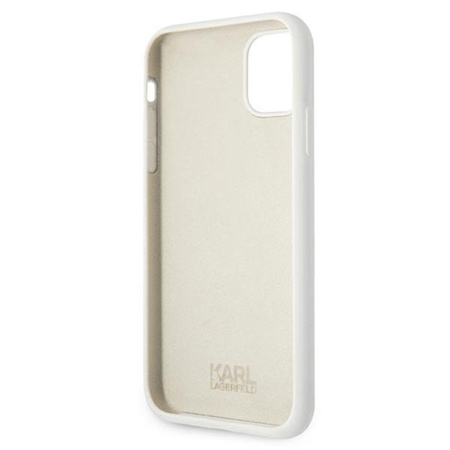 Karl Lagerfeld Choupette Head Silicone - iPhone 11 Case (white)