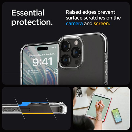 Spigen Ultra Hybrid - Gehäuse für iPhone 15 Pro (Frost Clear)