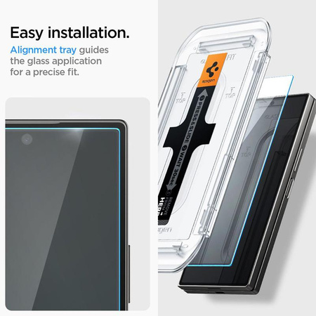 Spigen Glas.TR EZ Fit 2er-Pack - gehärtetes Glas für Samsung Galaxy Z Fold 6 (2 Stück)