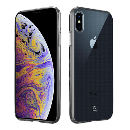 Crong Crystal Slim Cover - Etui iPhone Xs Max (przezroczysty)