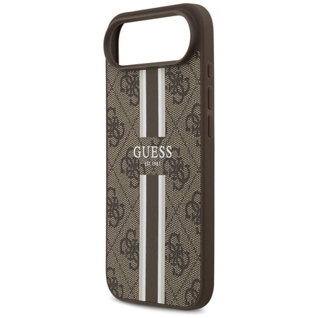 Guess 4G Printed Stripes MagSafe - Case iPhone Air (brown)
