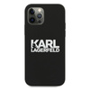 Karl Lagerfeld Silicone Stack Logo - pouzdro pro iPhone 12 / iPhone 12 Pro (černé)