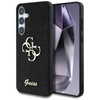 Guess Fixed Glitter Big 4G Metal Logo - étui pour Samsung Galaxy S25 (noir)