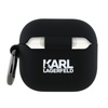 Karl Lagerfeld Silicone Choupette Head 3D - AirPods 4 Case (black)