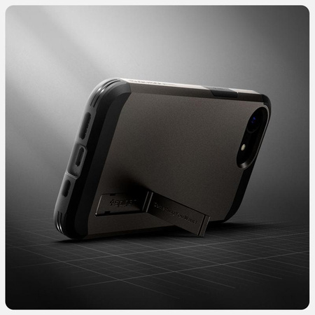 Spigen Tough Armor MagSafe - étui pour iPhone 16e (Gunmetal)