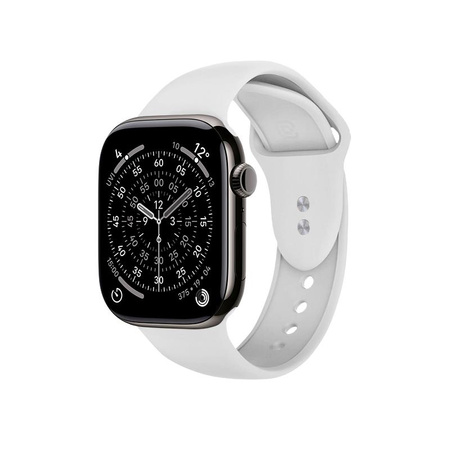 Crong Liquid - Strap for Apple Watch 44/45/46/49 mm (white)