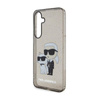 Karl Lagerfeld IML Glitter Karl & Choupette - Samsung Galaxy S24+ Etui (schwarz)