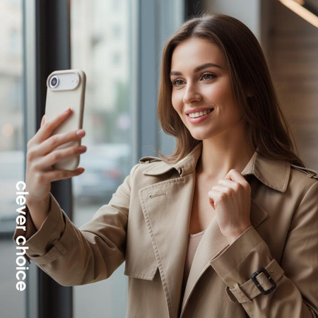 Crong Color Cover Magnetic - Pouzdro MagSafe iPhone Air (černé)