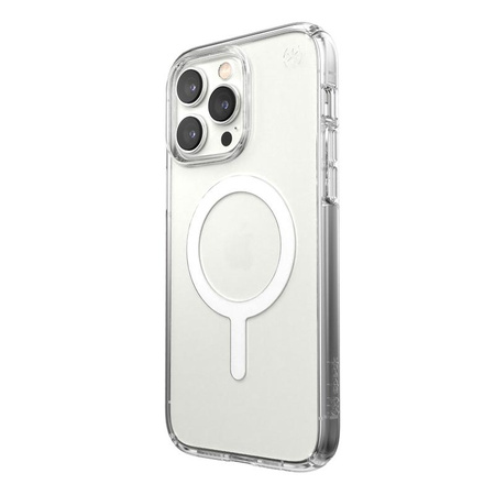 Speck Presidio Perfect-Clear + MagSafe - iPhone 14 Pro Max Case with MICROBAN Coating (Clear)