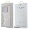 Guess Saffiano Pfingstrose Classic Logo MagSafe - iPhone 16 Pro Max Tasche (rosa)