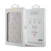Guess 4G Kollektion Leder Metall Logo MagSafe - Samsung Galaxy S24+ Tasche (rosa)