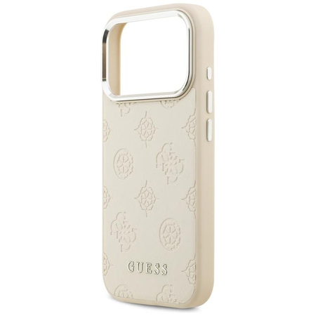 Guess Peony Hot Stamp Script MagSafe - Case iPhone 17 Pro (beige)