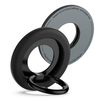 Spigen Nano Pop MagSafe telefongyűrű - Mágneses ujjtartó állvány funkcióval (fekete szezám)