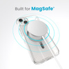 Speck Gemshell Grip + MagSafe - Tasche für iPhone 15 Plus / iPhone 14 Plus (Klar / Chrom)