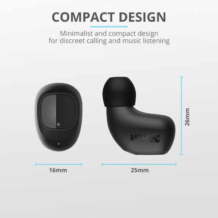 Trust Nika Compact - Bluetooth wireless headphones (black)