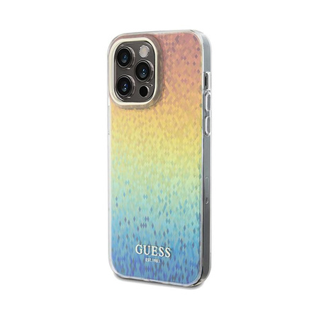 Guess IML Faceted Mirror Disco Iridescent - Schutzhülle für iPhone 13 Pro Max (Iridescent)