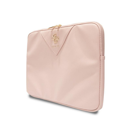 Guess Triangle 4G Sleeve - Notebooktasche 13" / 14" (rosa)