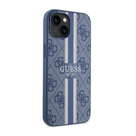 Guess 4G nyomtatott csíkos MagSafe - iPhone 14 Plus tok (kék)
