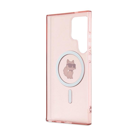 Karl Lagerfeld IML Choupette MagSafe - pouzdro pro Samsung Galaxy S24 Ultra (růžové)