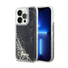 Guess Liquid Glitter Marble - Schutzhülle für iPhone 14 Pro (Schwarz)