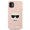 Karl Lagerfeld Choupette Head Silicone - iPhone 11 Case (pink)