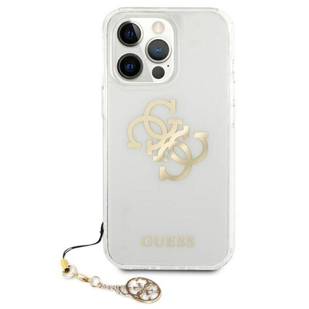 Guess 4G Big Logo Charm Gold- Etui iPhone 13 Pro Max (złoty charms)