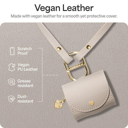 Spigen Cyrill Mini Bag - Tasche mit Riemen für Apple AirPods 4 (Beige)