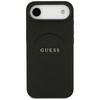 Guess Grained Ring MagSafe - Hülle iPhone Air (schwarz)